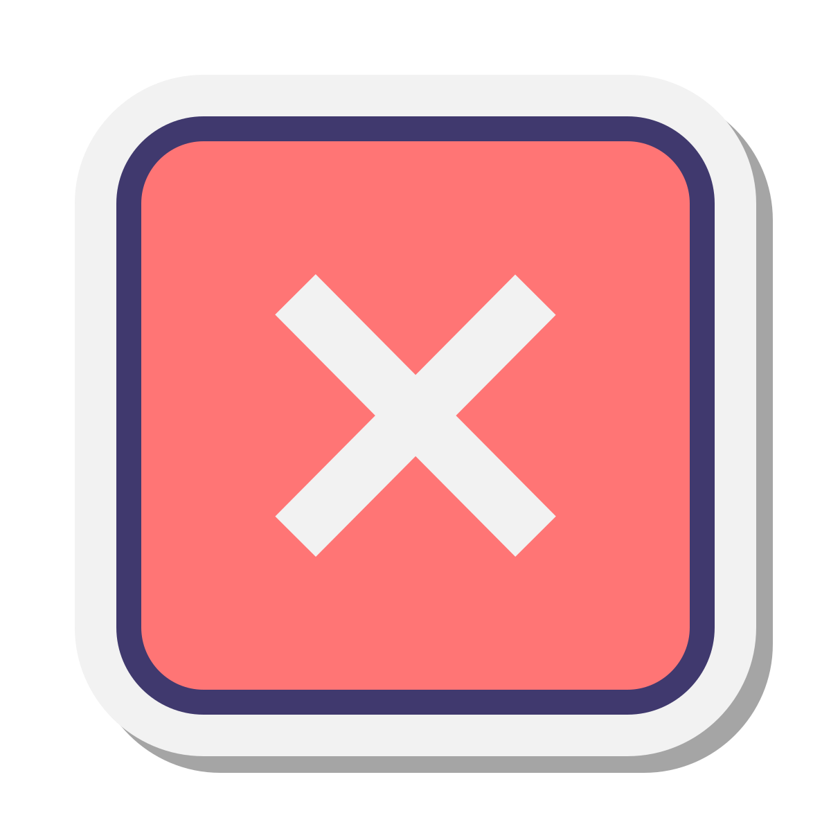 stickers style close window  v2 icon