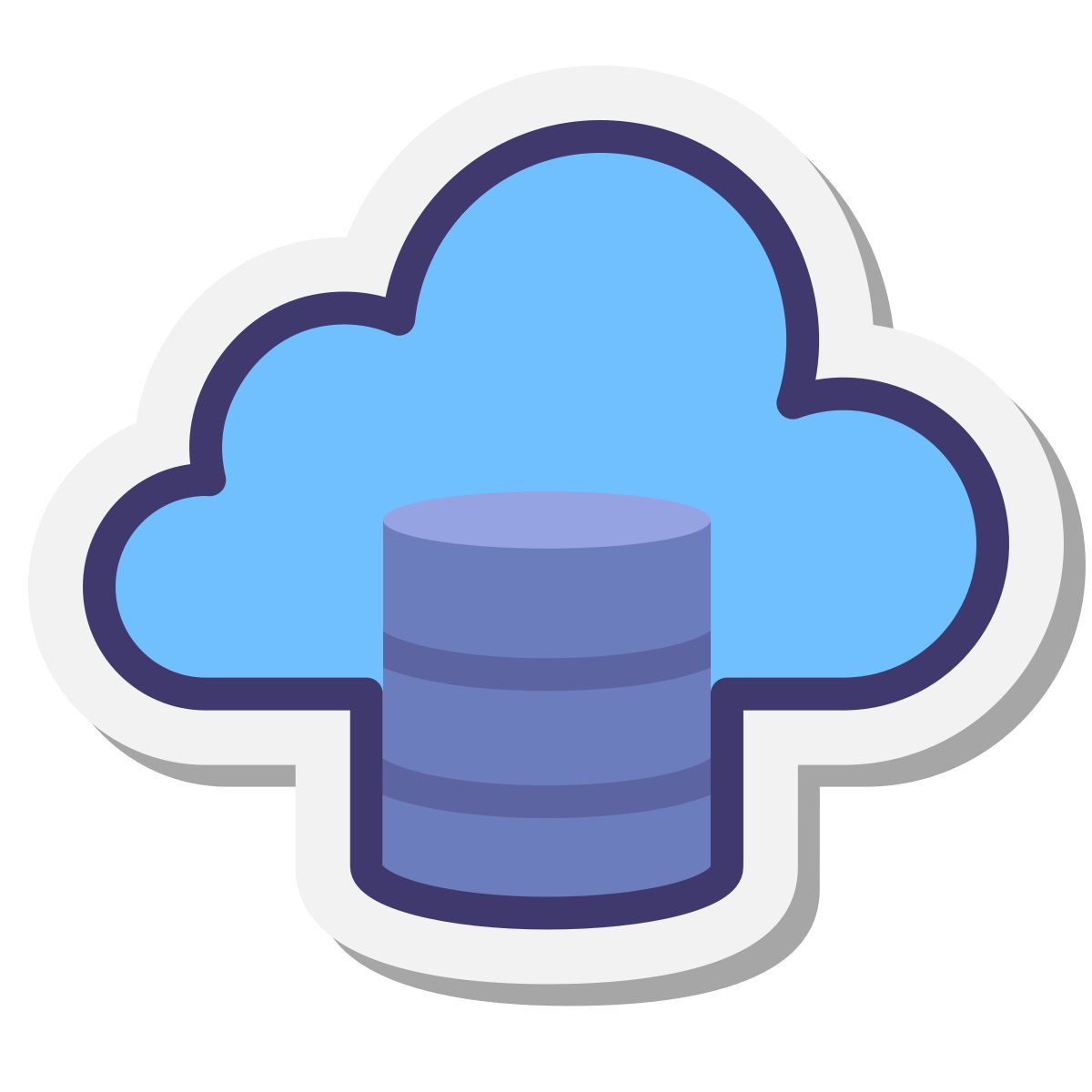 stickers style 云数据库 icon