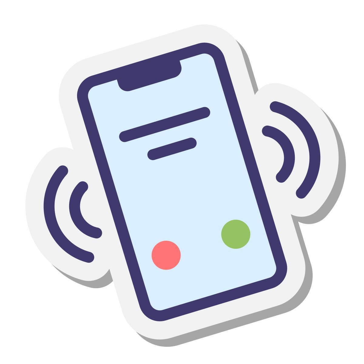 stickers style clr_incoming_call_on_iphone icon