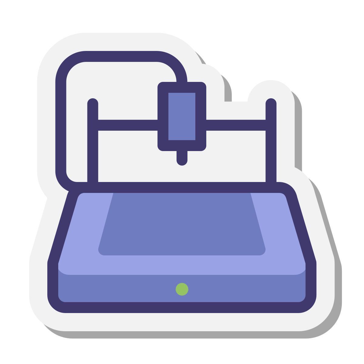 stickers style machine cnc icon