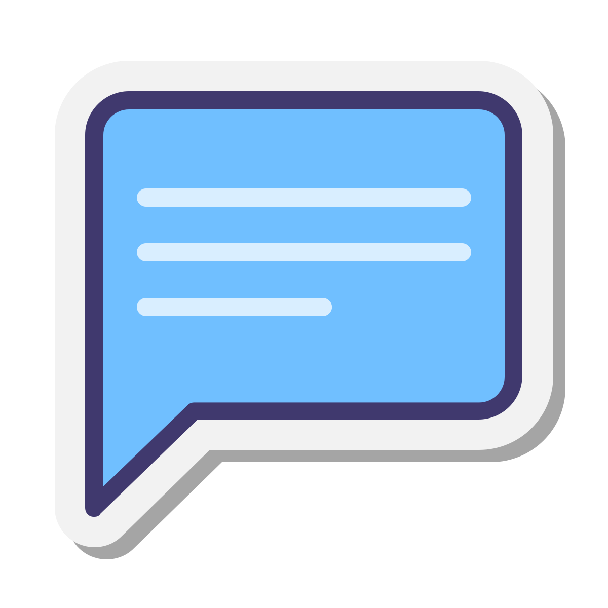 stickers style comments  v2 icon