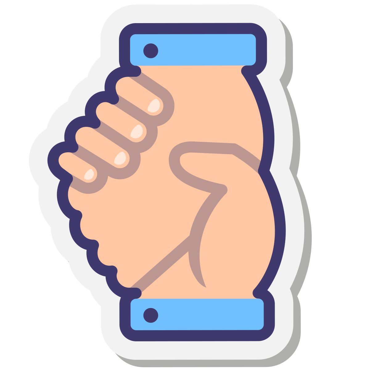 stickers style connectivity and help icon