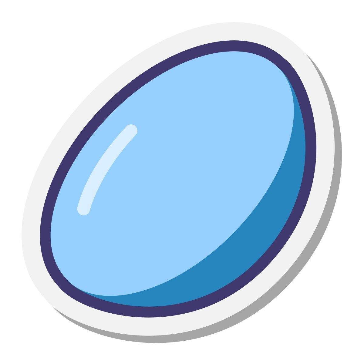 stickers style 렌즈 icon