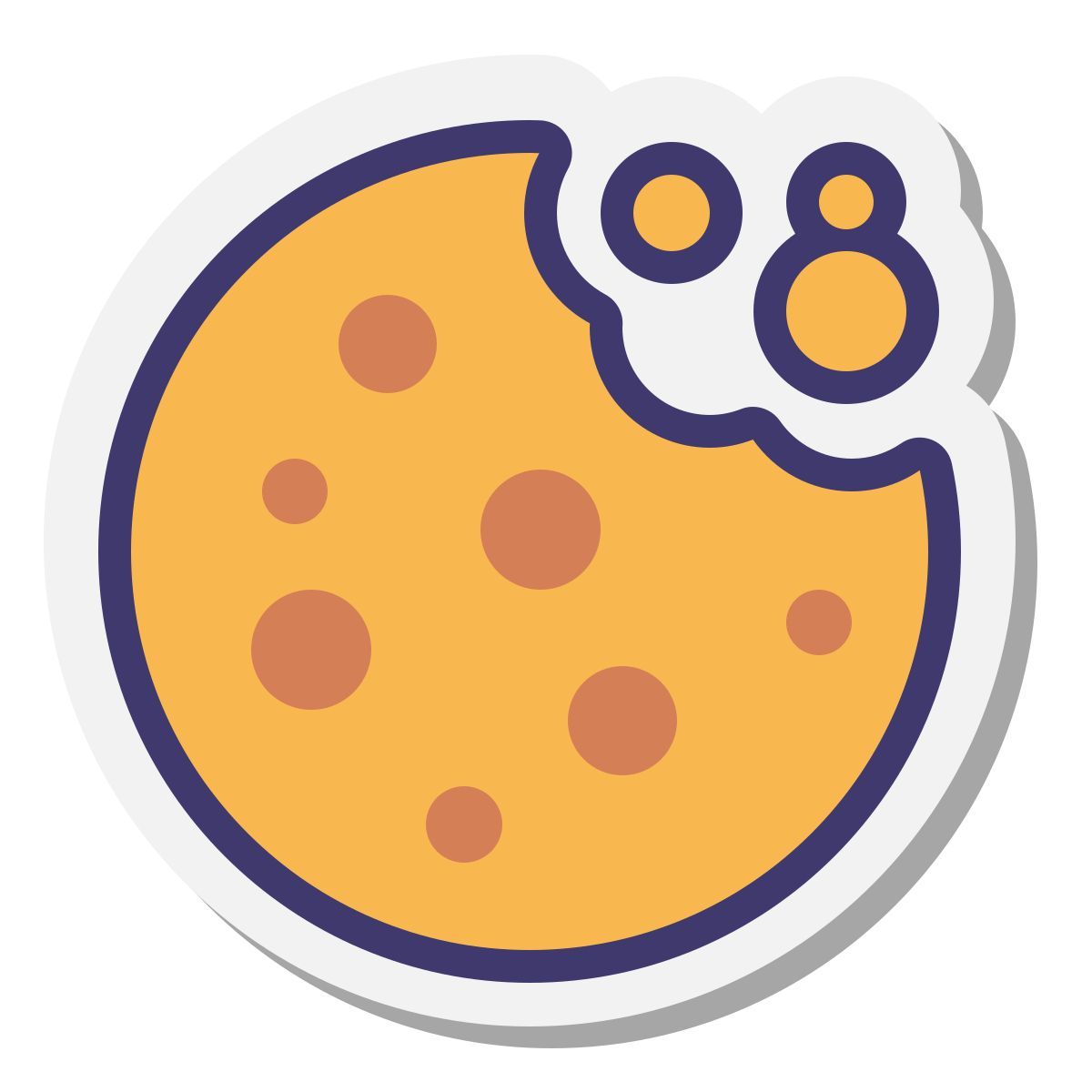 stickers style biscotto icon