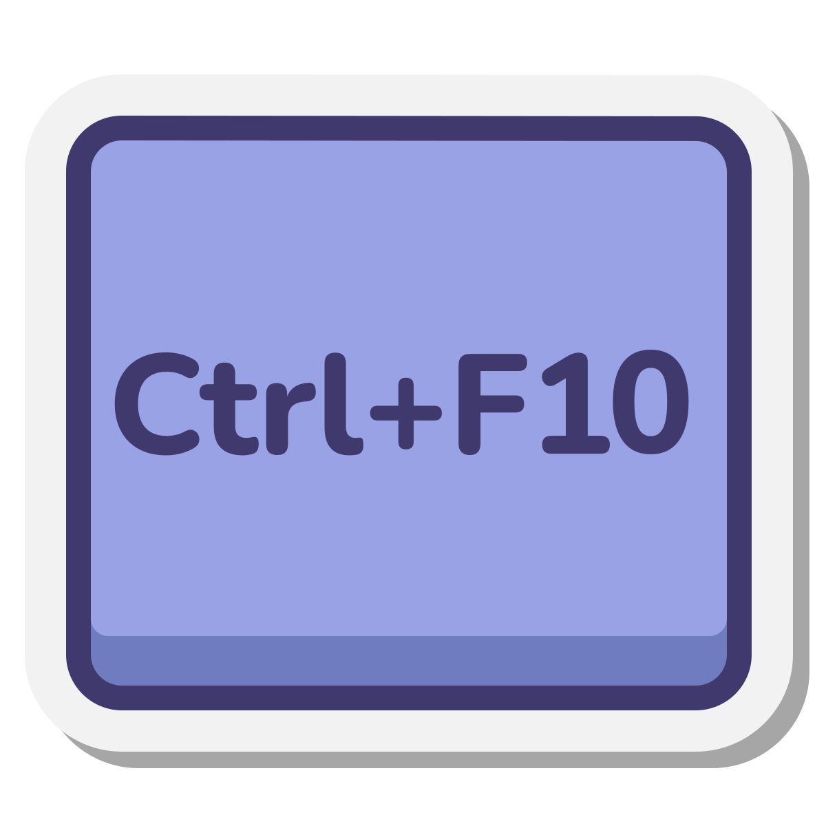 stickers style ctrl + f10 icon
