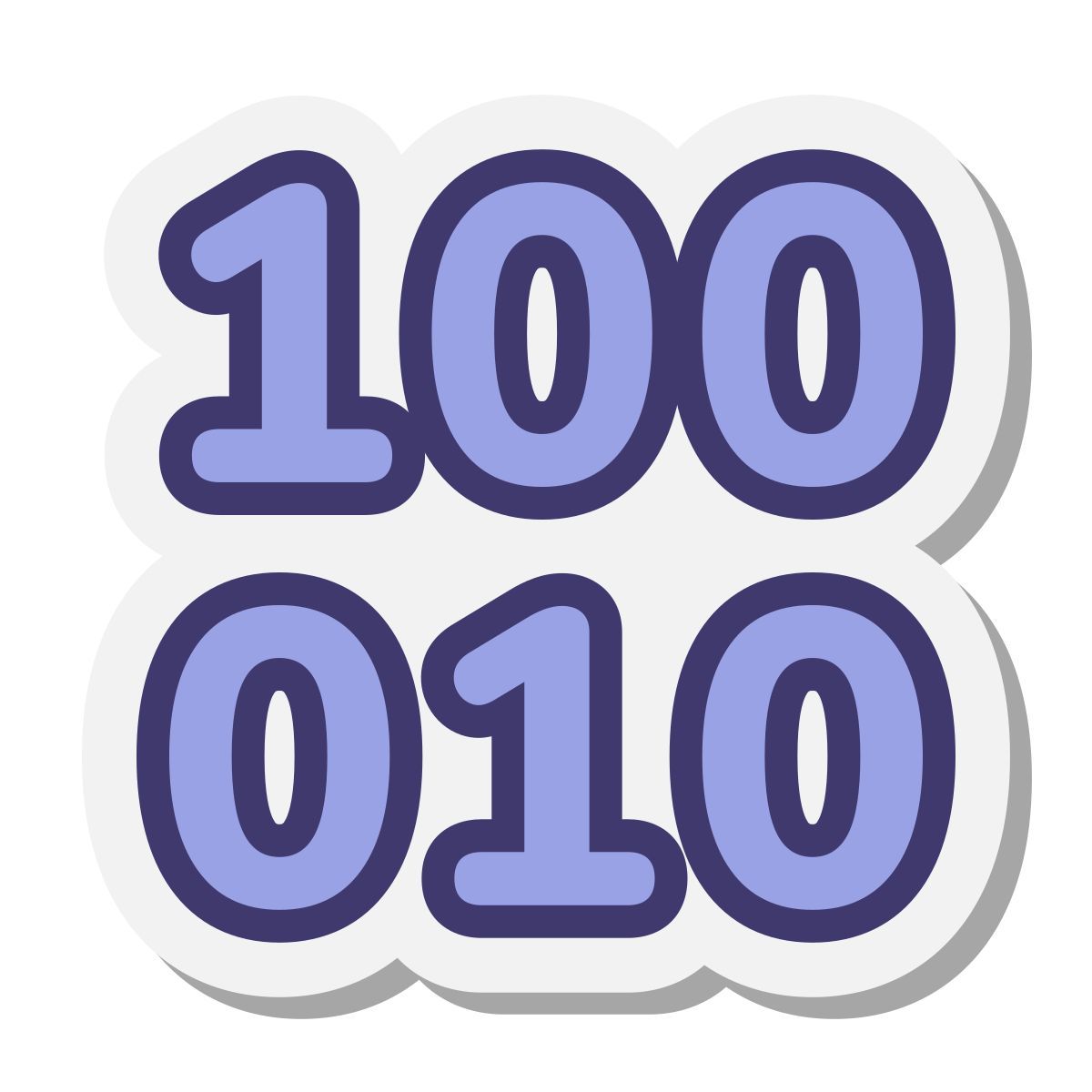 stickers style datos icon