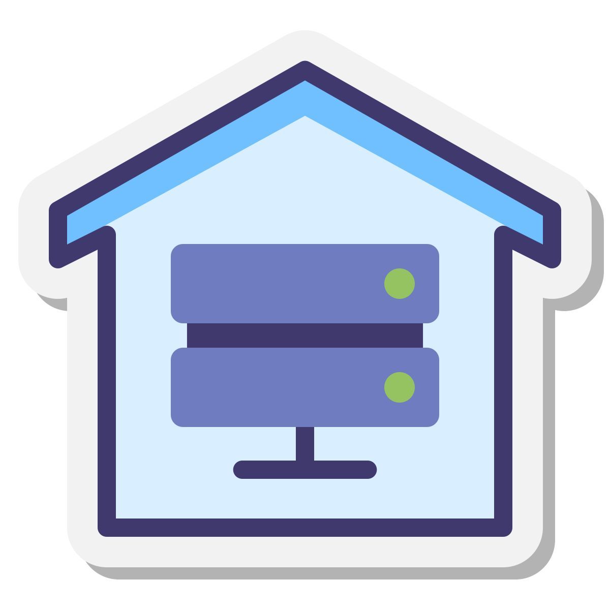 stickers style rechenzentrum icon