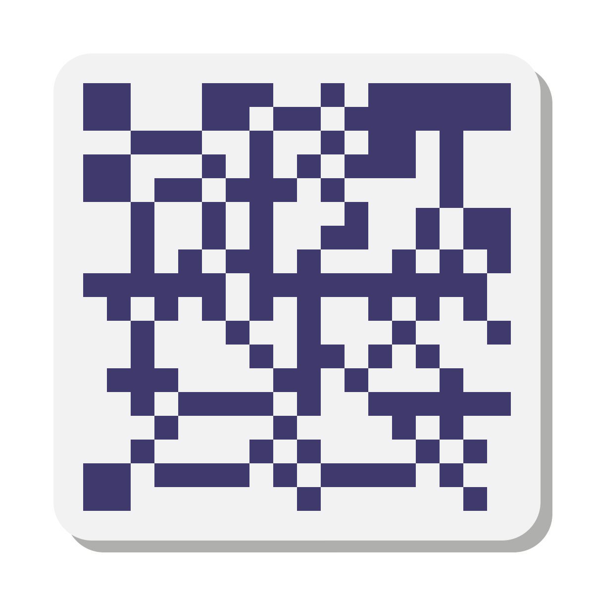 stickers style code matriciel de données icon