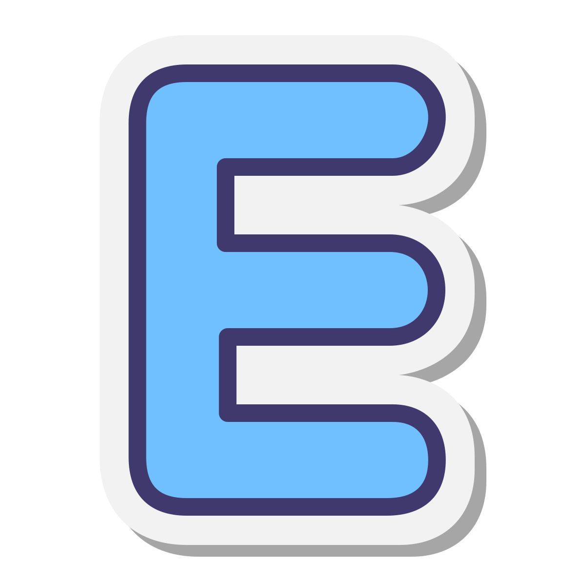 stickers style e icon