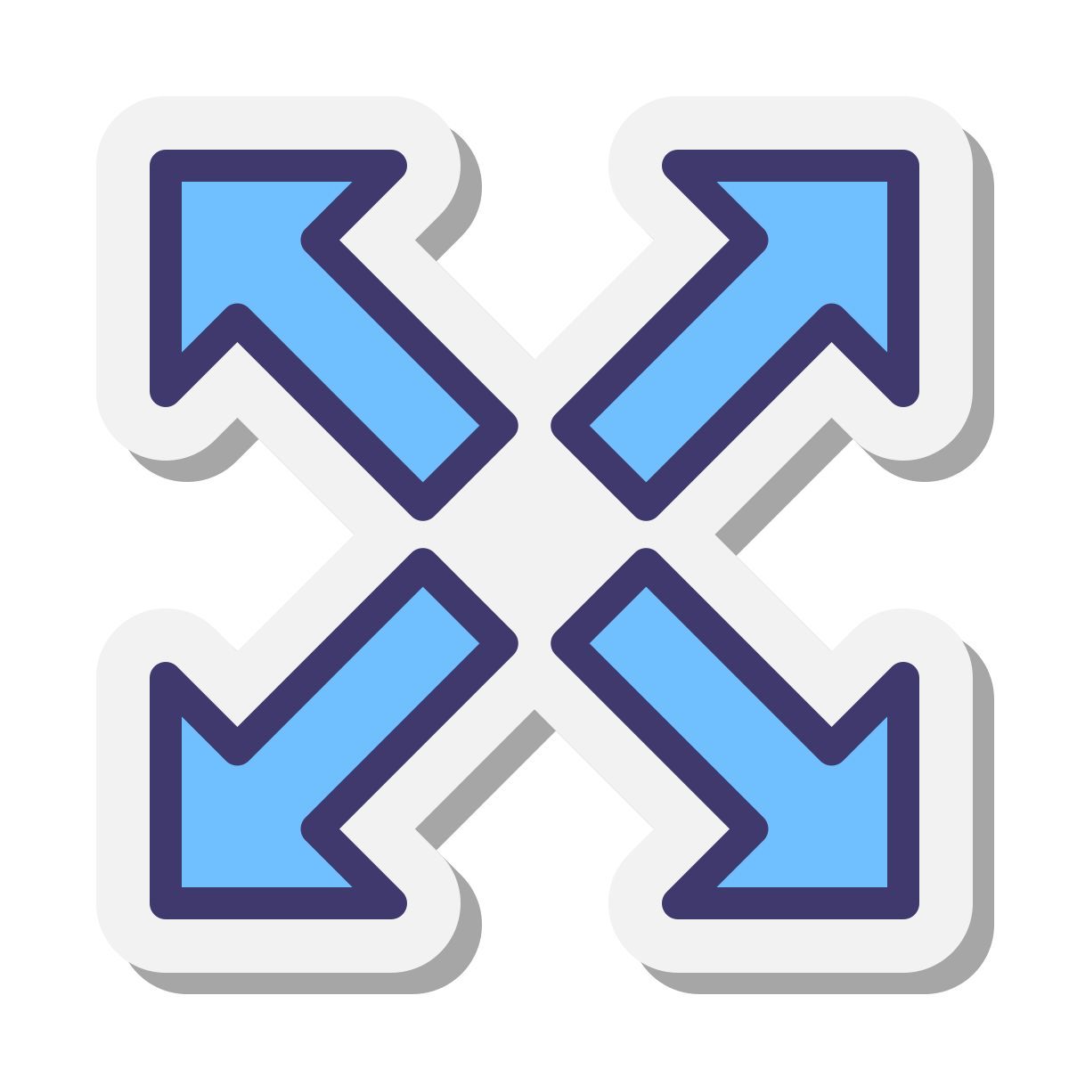 stickers style expand icon