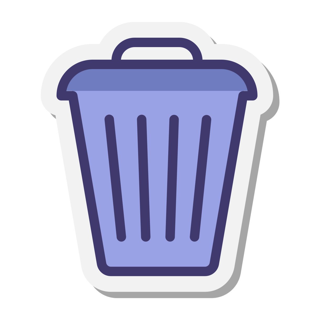 stickers style delete icon