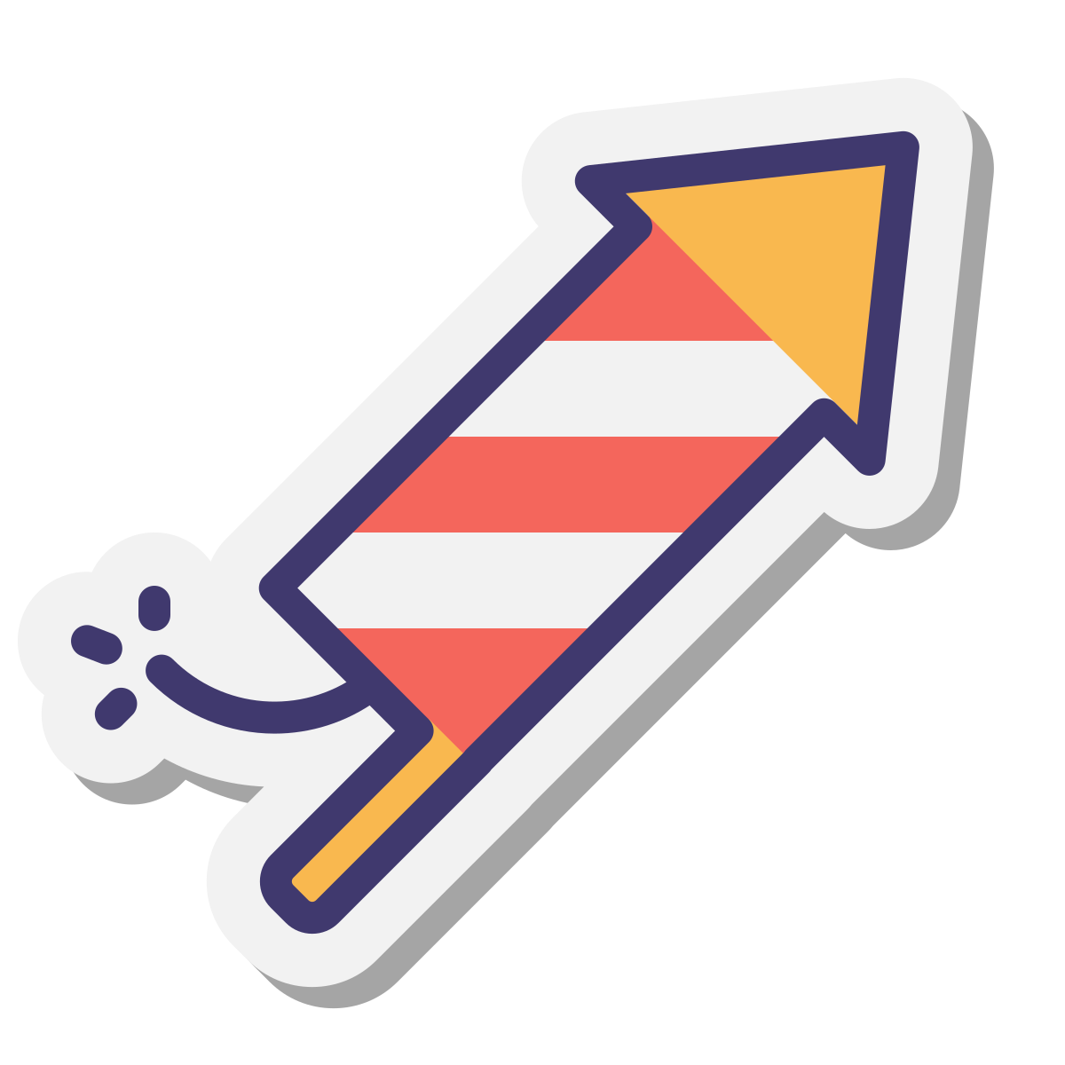 stickers style firework icon