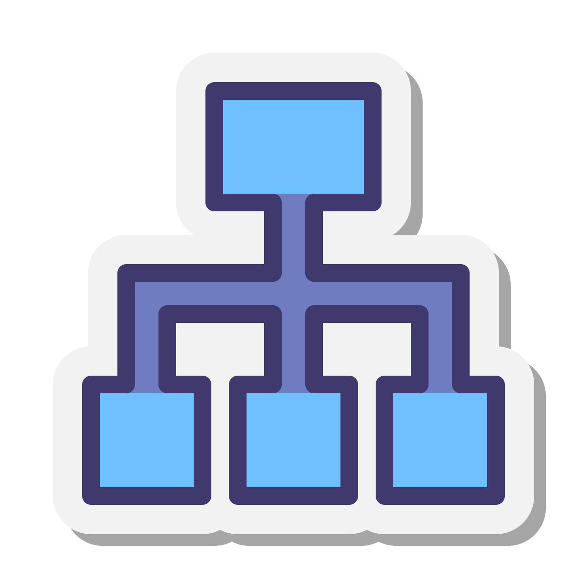 stickers style 흐름도 icon