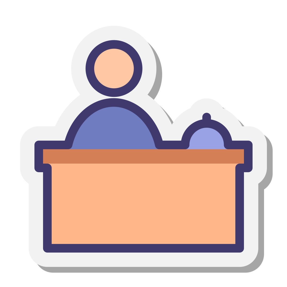 stickers style 接待员 icon