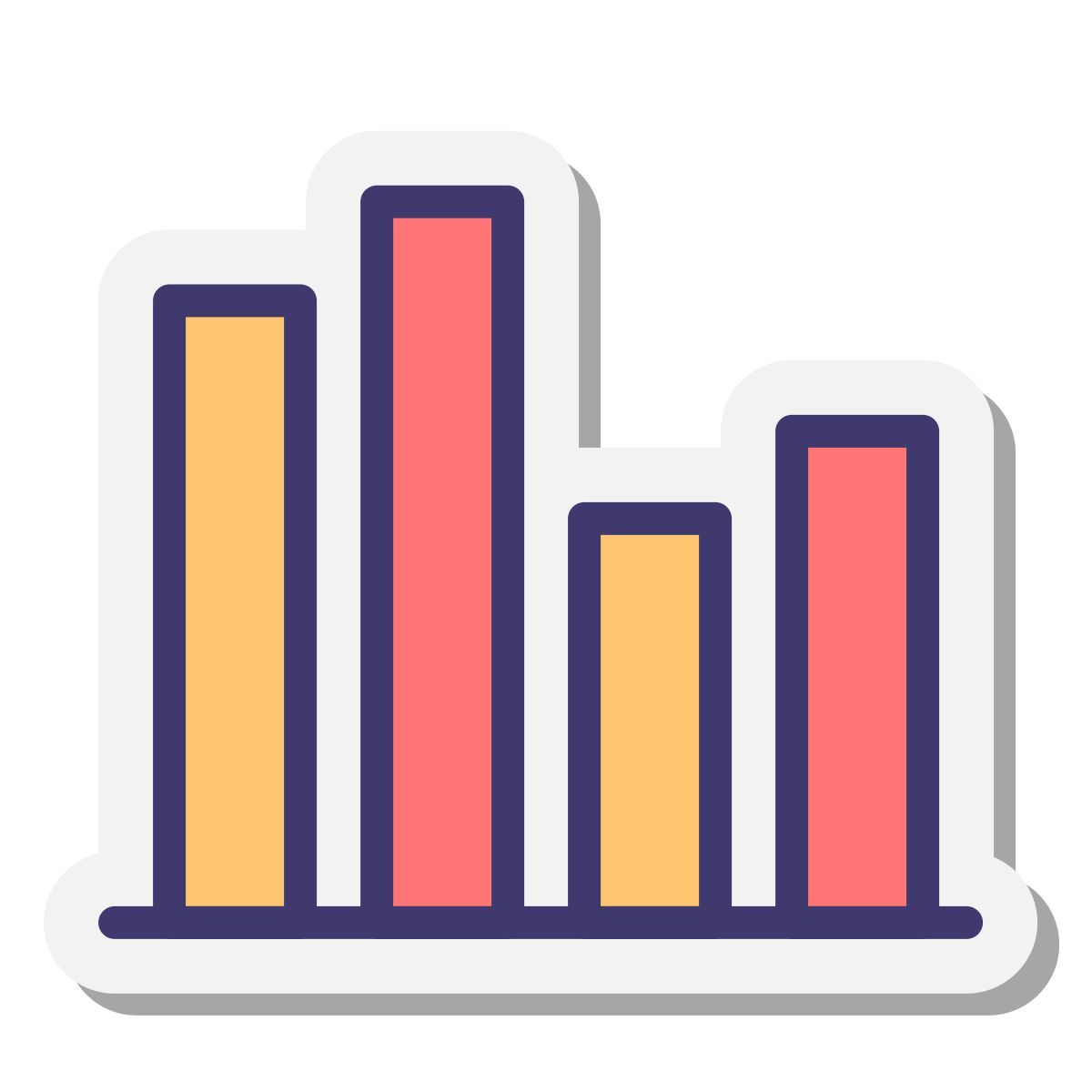 stickers style 선물 icon