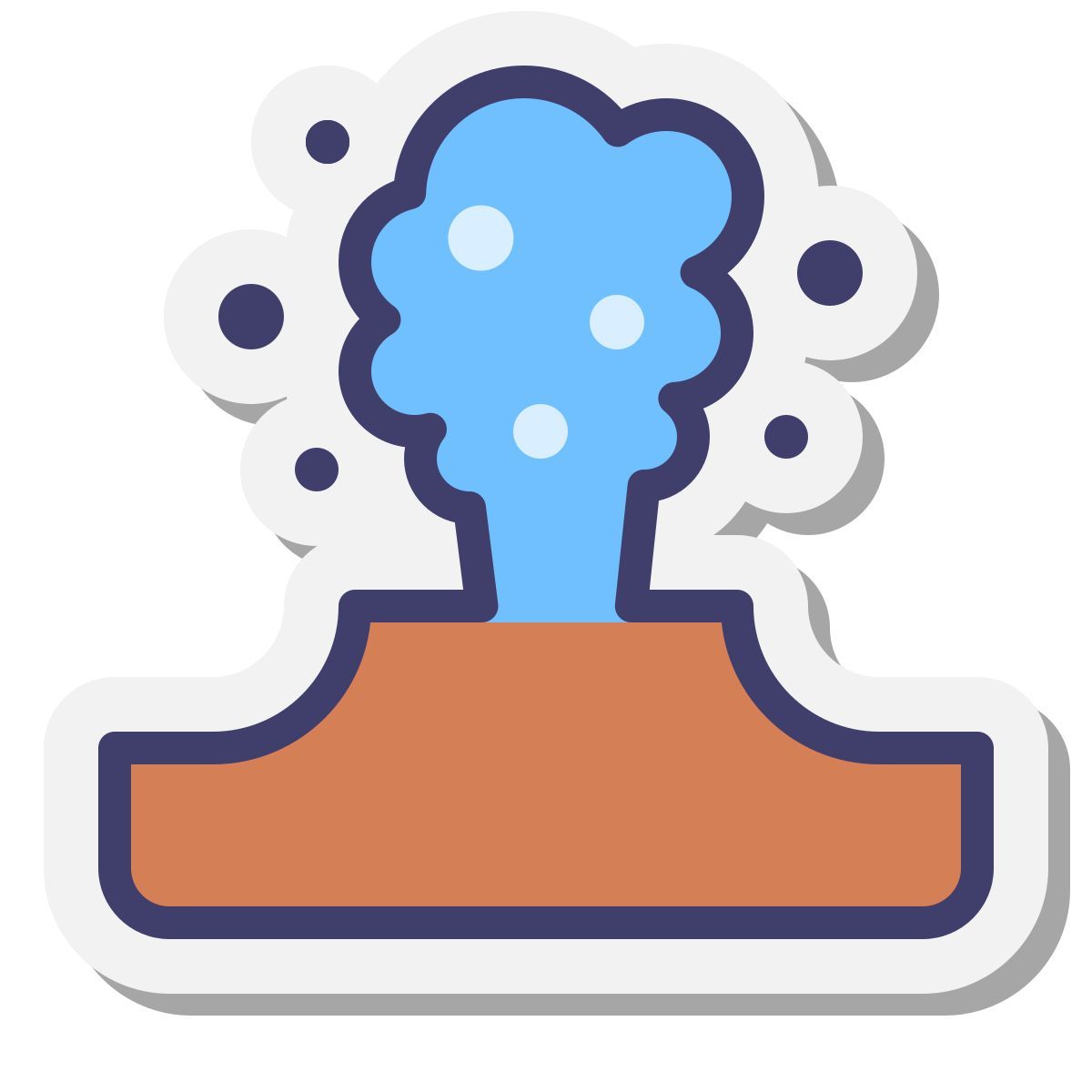 stickers style geyser icon