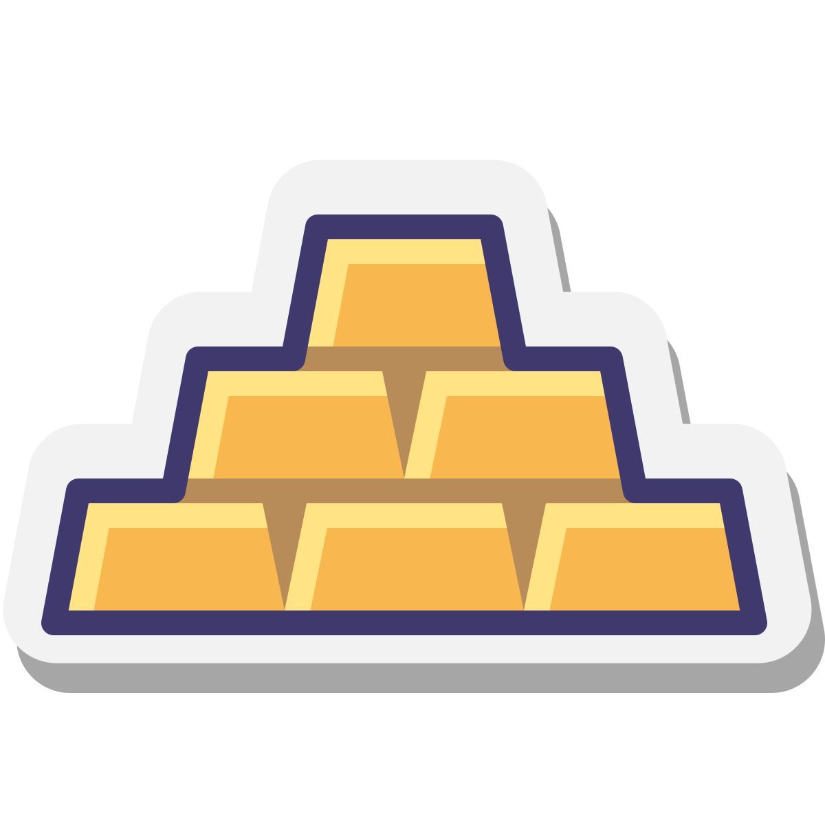 stickers style 금 icon