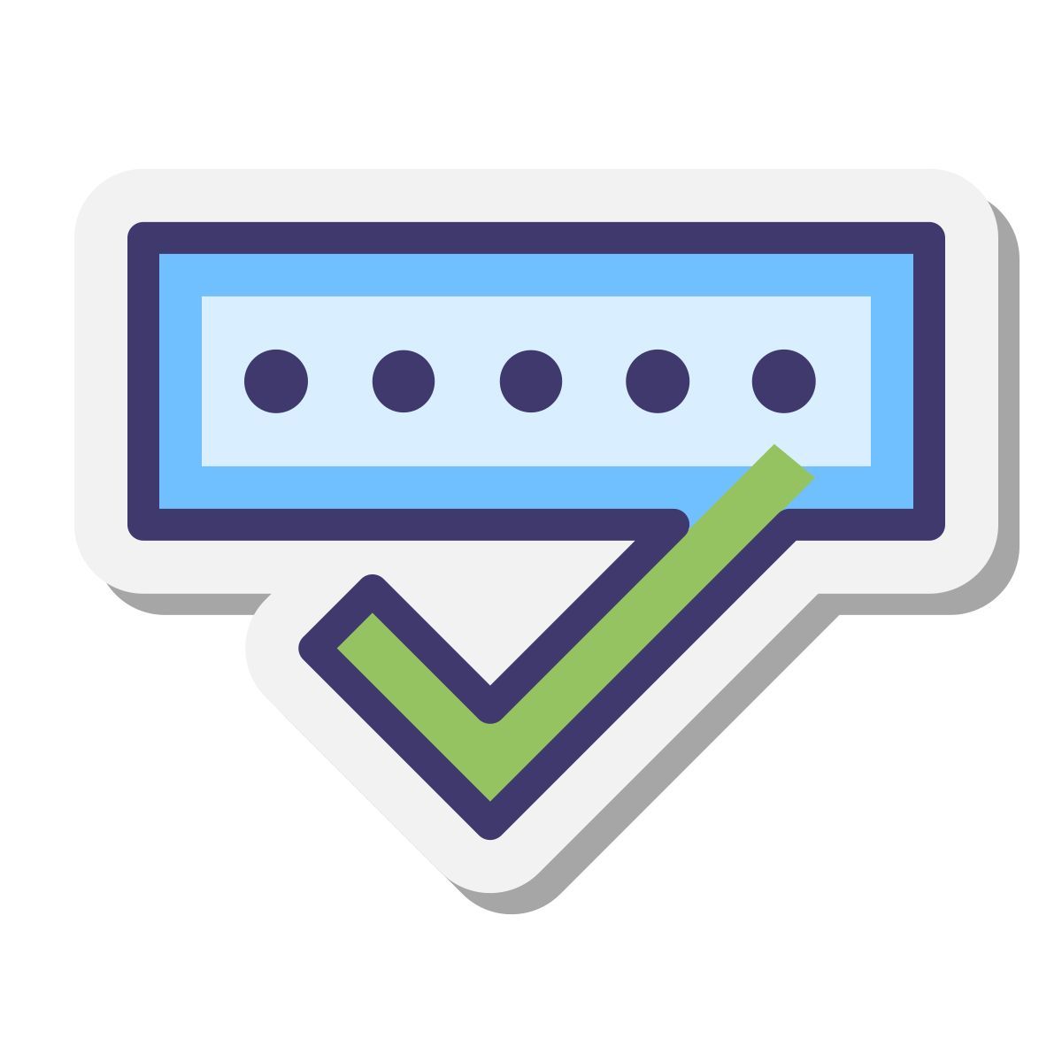 stickers style 비밀번호 코드 icon