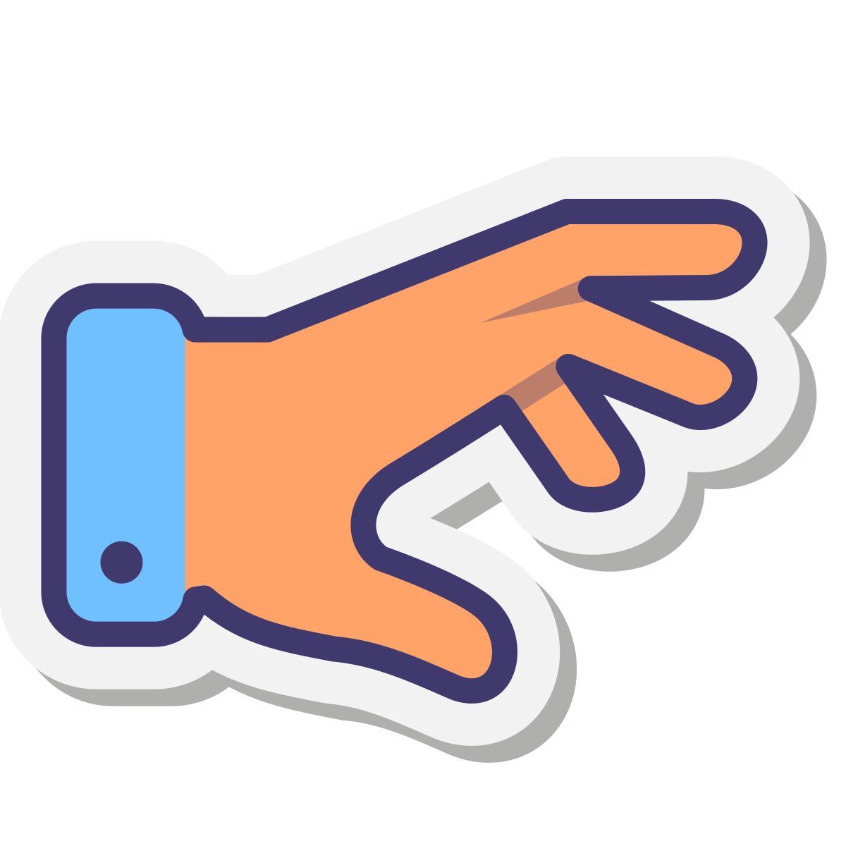 stickers style pele de agarrar tipo 1 icon
