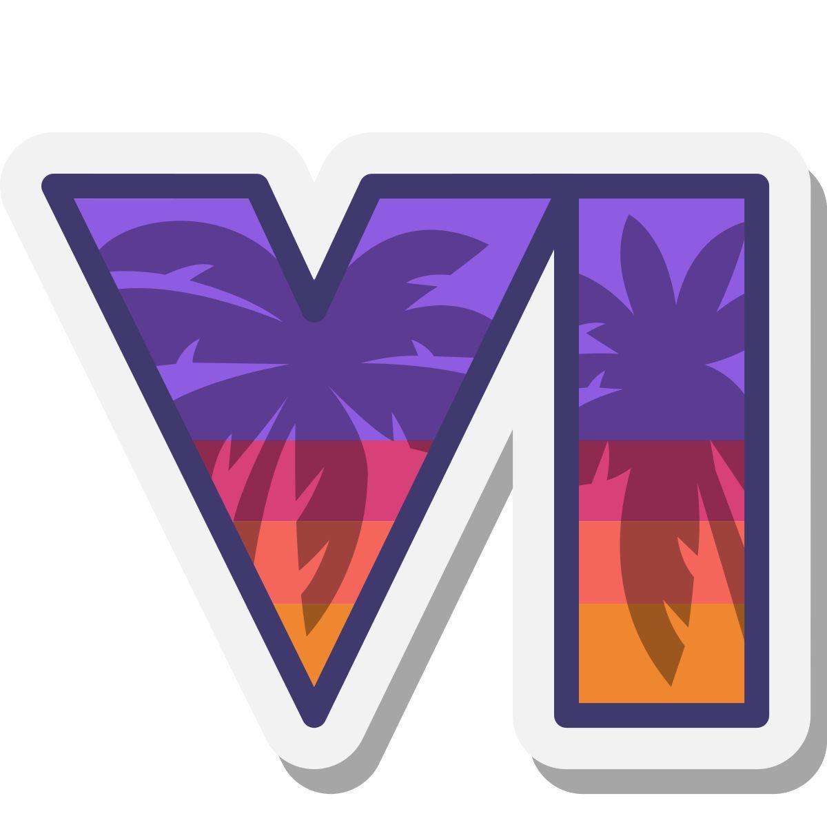 stickers Stil grand theft auto vi Icon