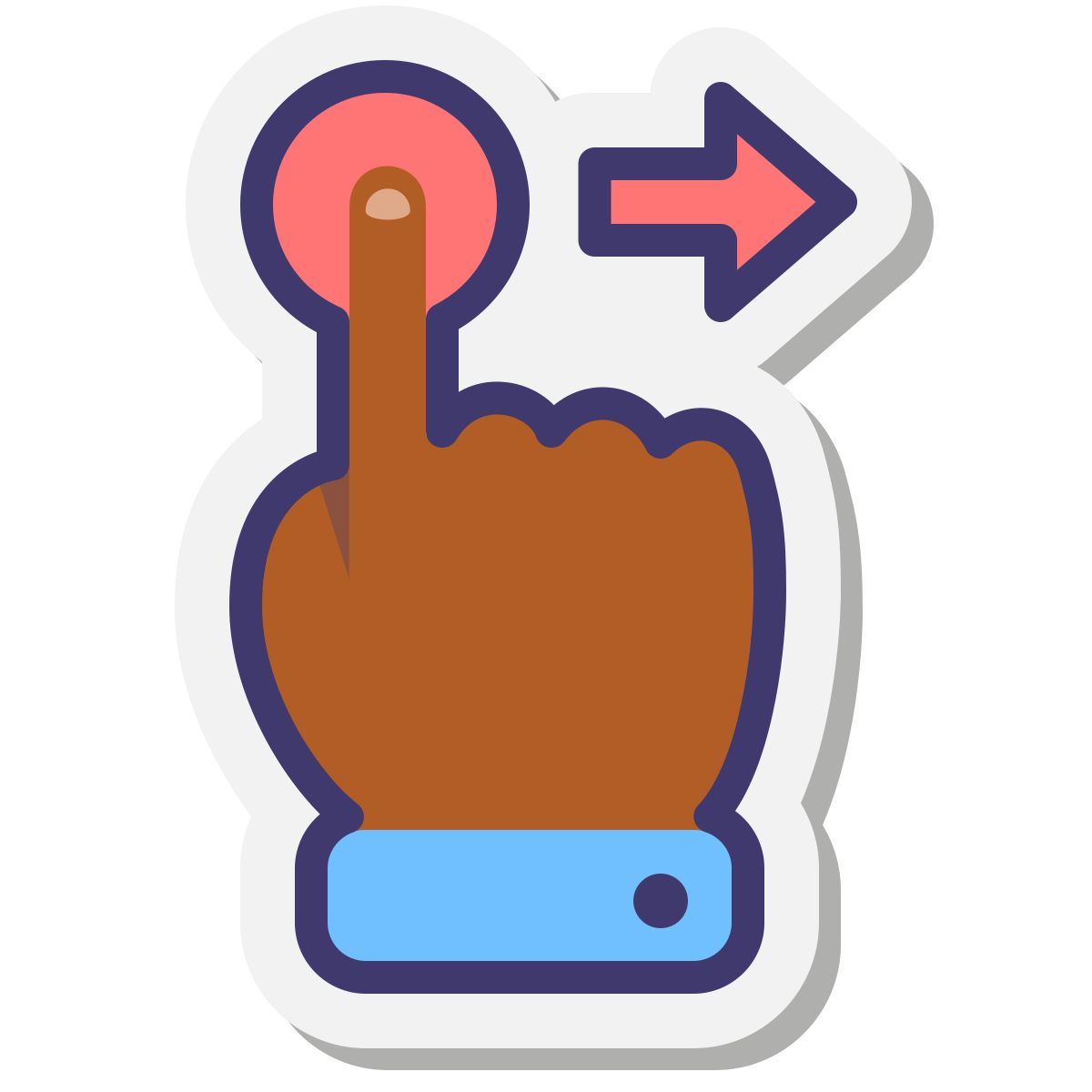 stickers style 手拖皮肤类型 3 icon