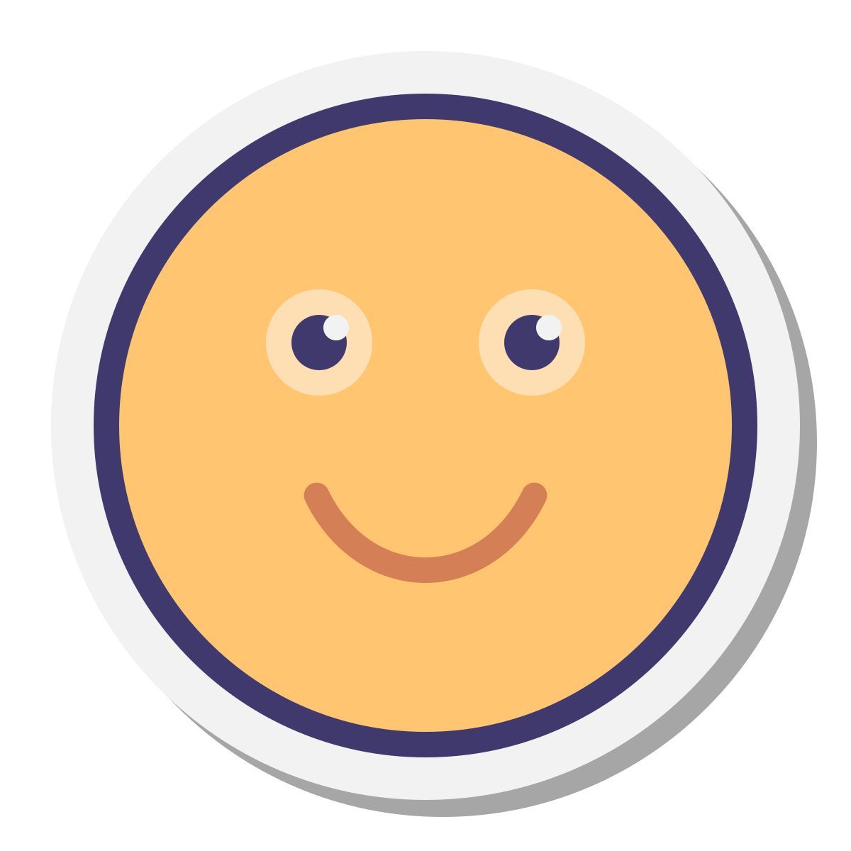 stickers style happy icon