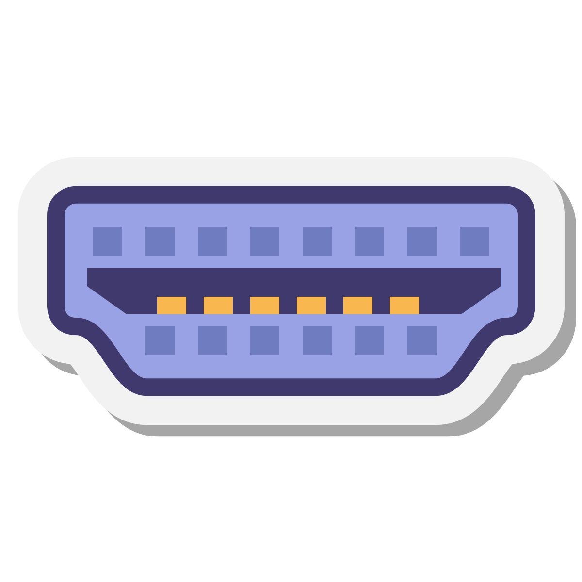 stickers style hdmi线 icon