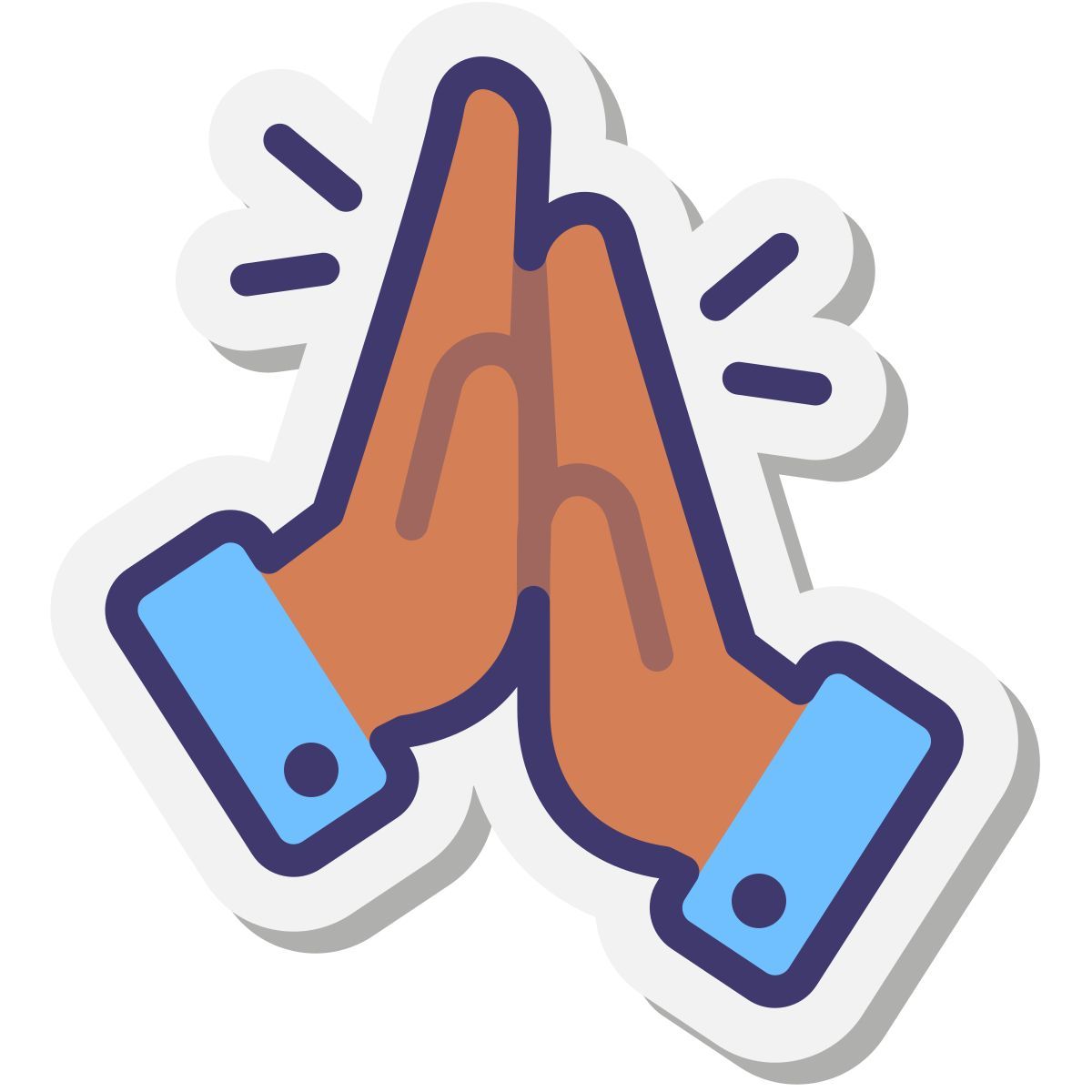 stickers style high five skin type 2 icon