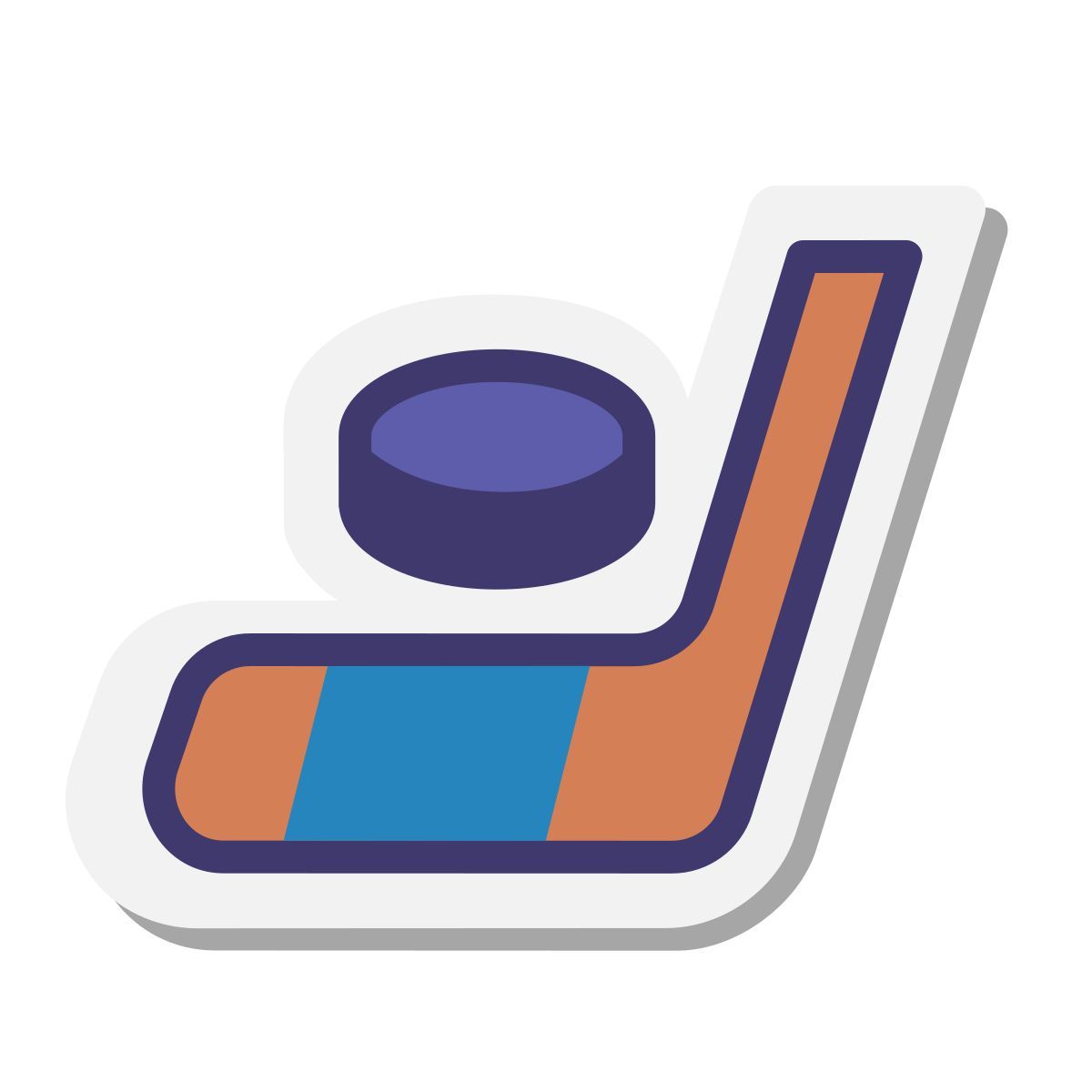 stickers style eishockey icon