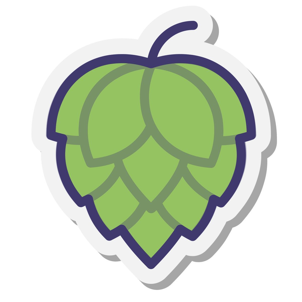 stickers style hops icon