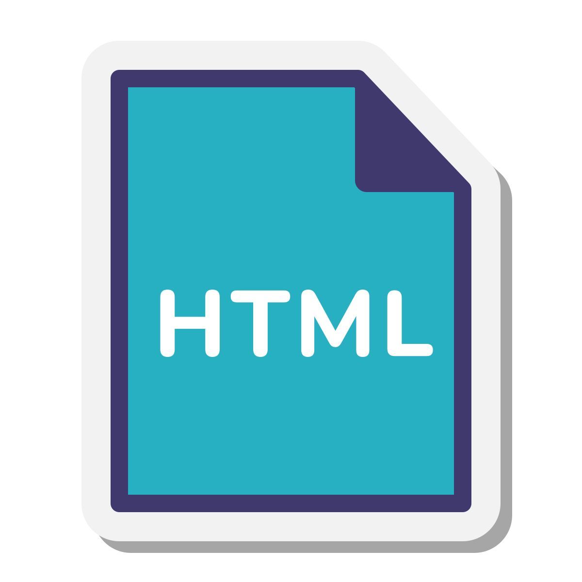 stickers style type de fichier html icon