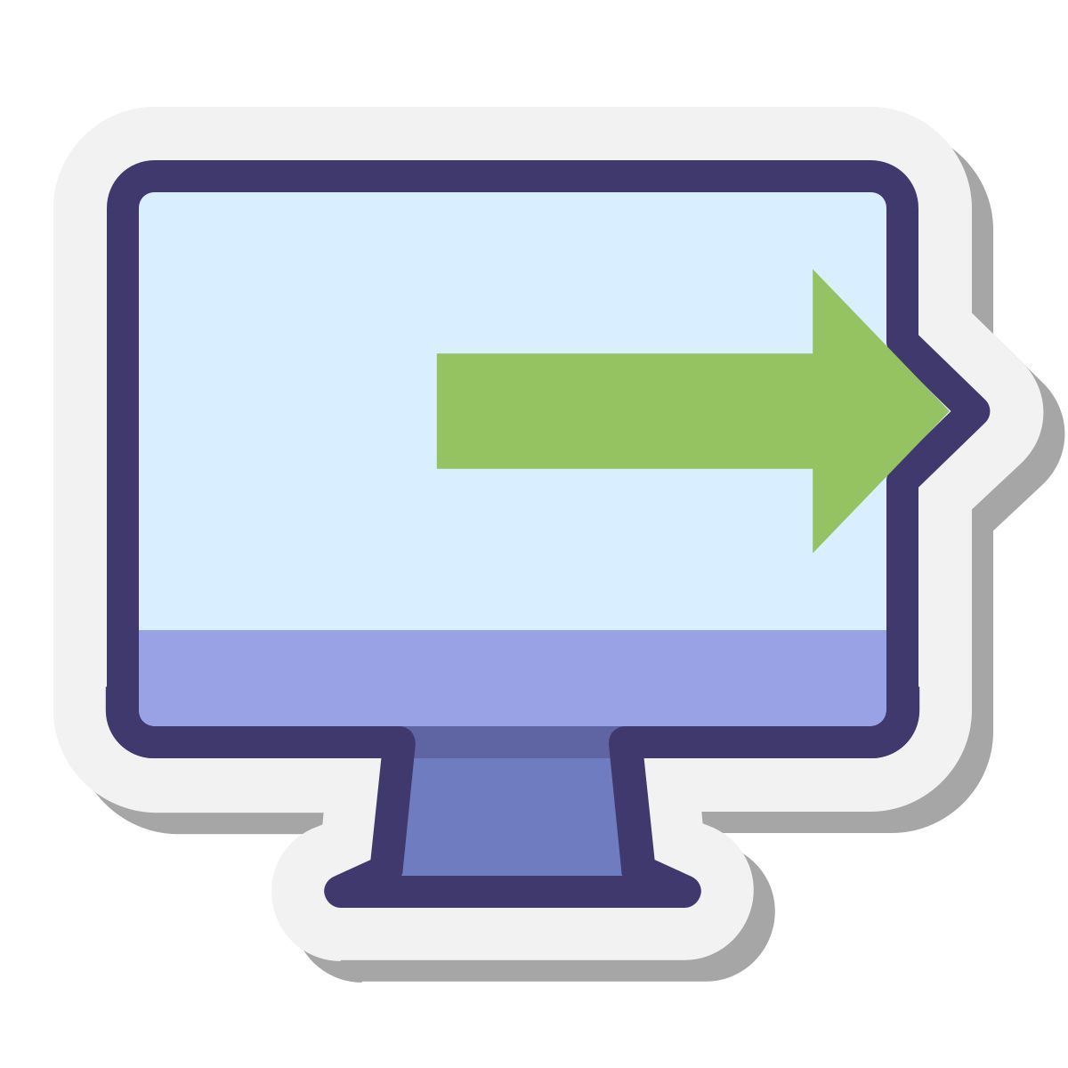 stickers style imac uscita 1 icon