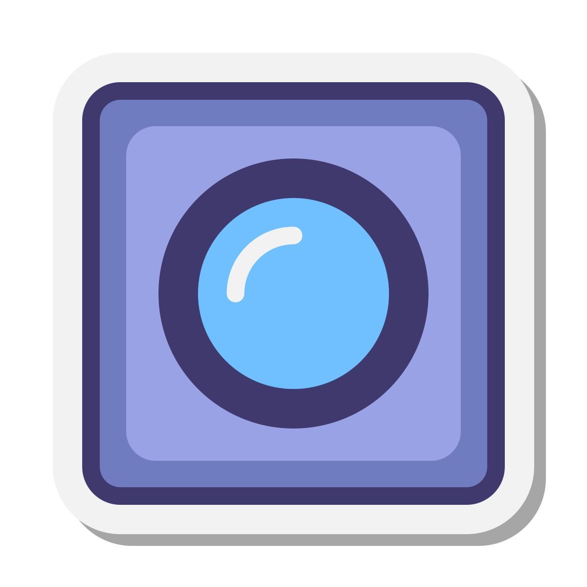 stickers style webcam intégrée icon