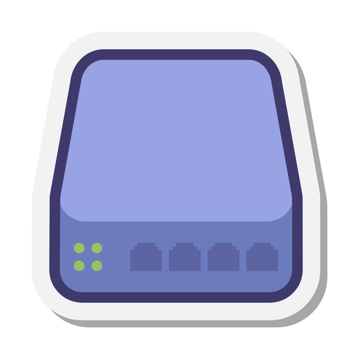 stickers style internet hub icon