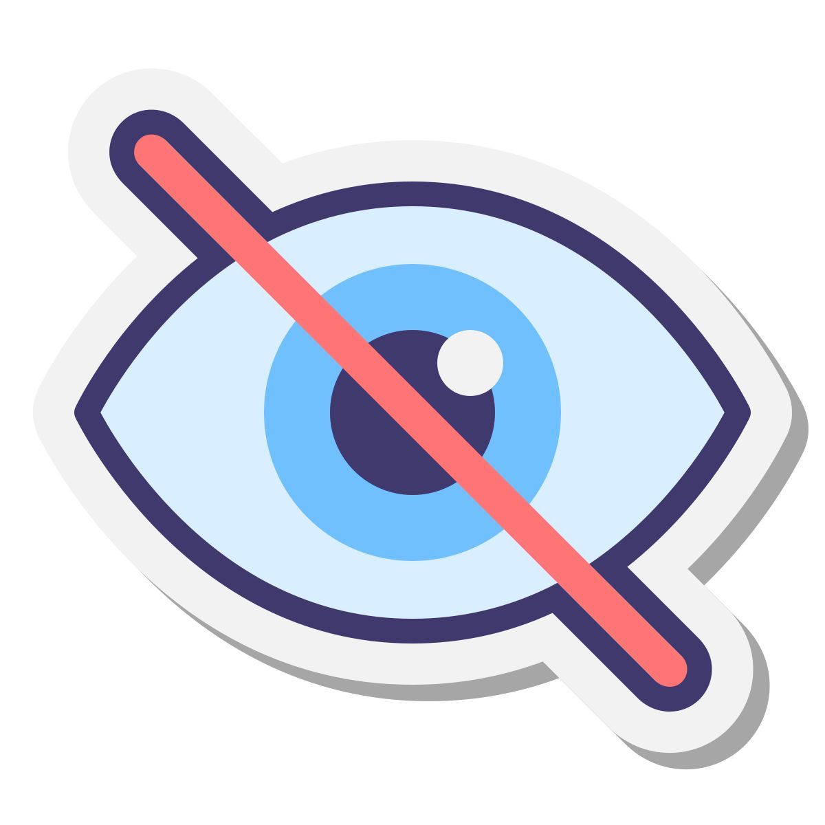 stickers style invisible icon