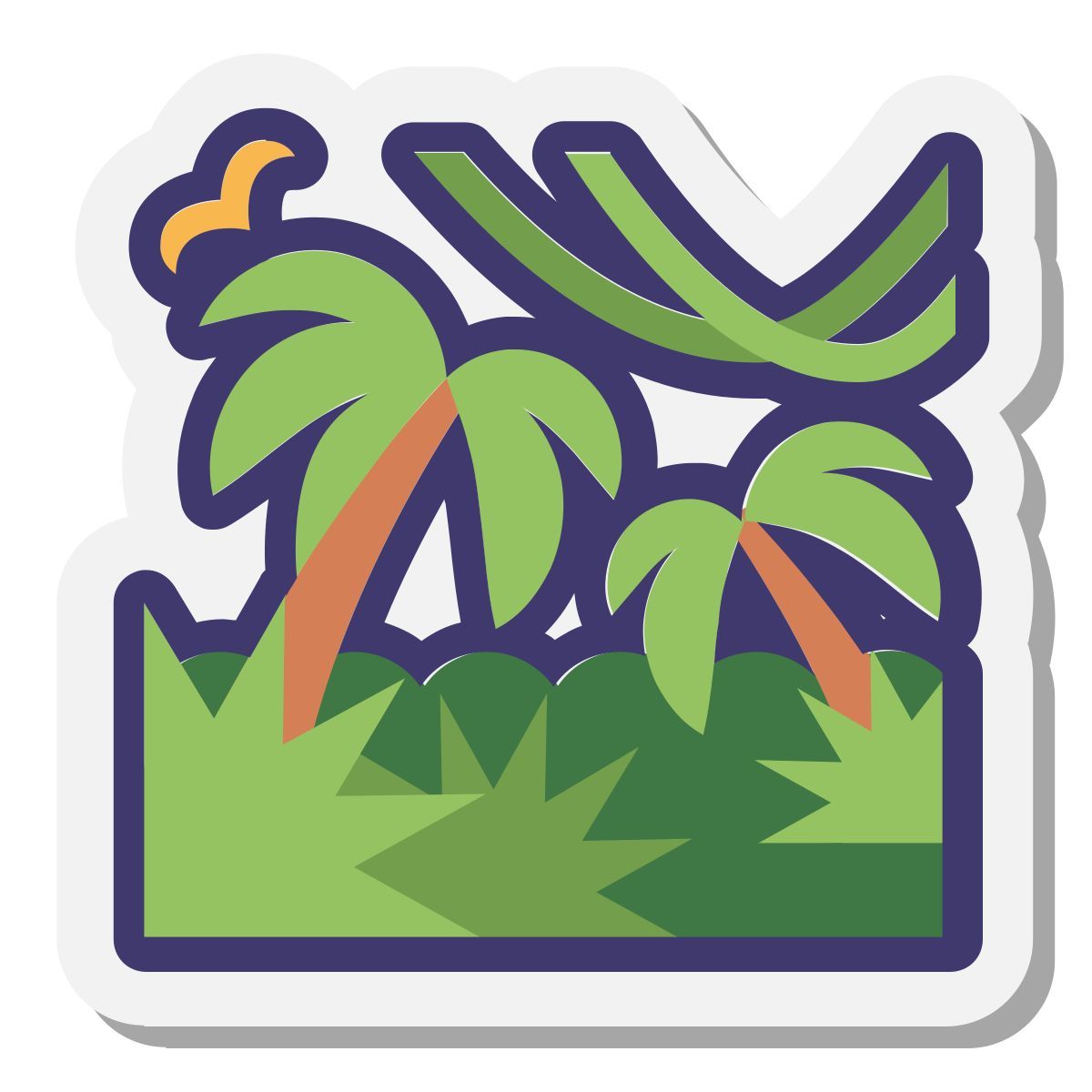 stickers style bäume icon