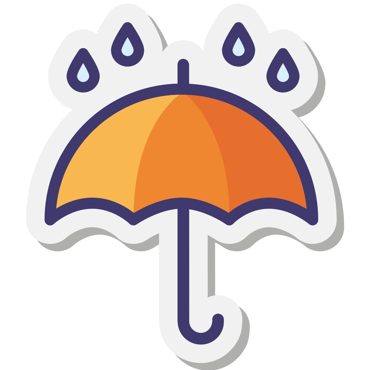 stickers style 드라이 유지 icon