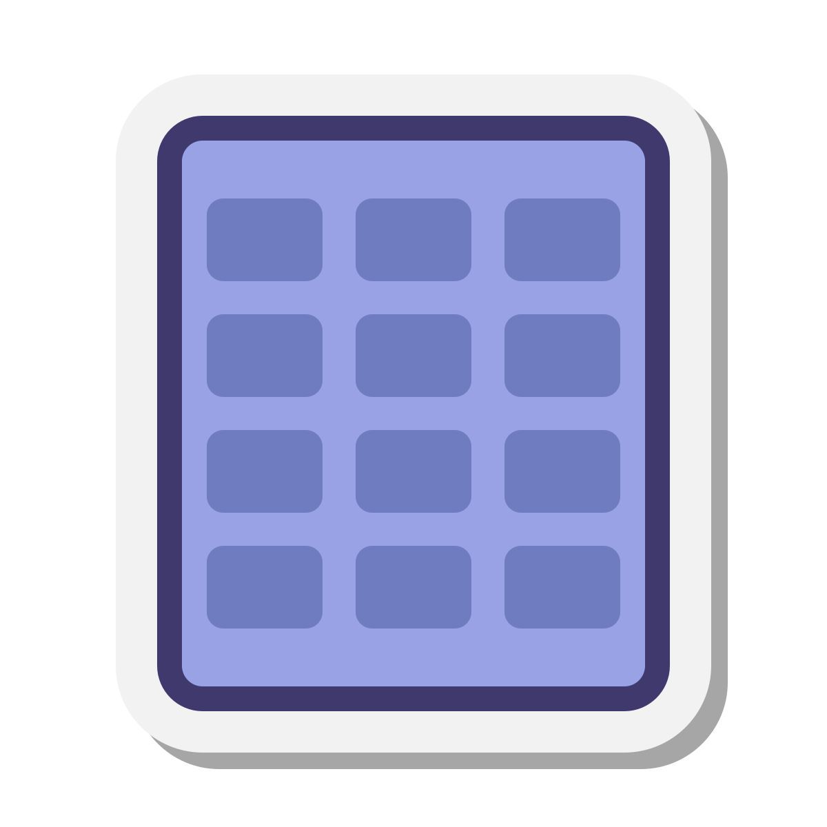 stickers style pavé numérique icon