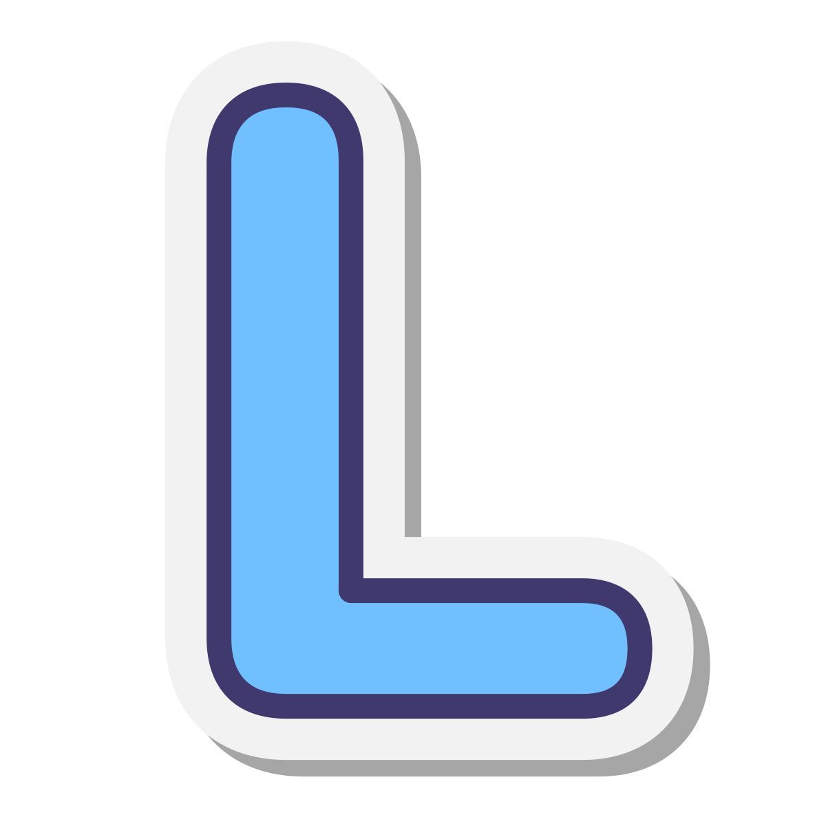 stickers style l icon