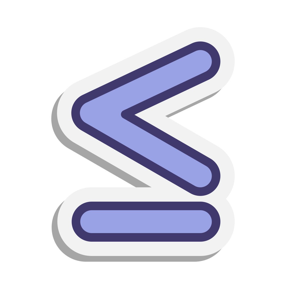 stickers style kleiner oder gleich icon