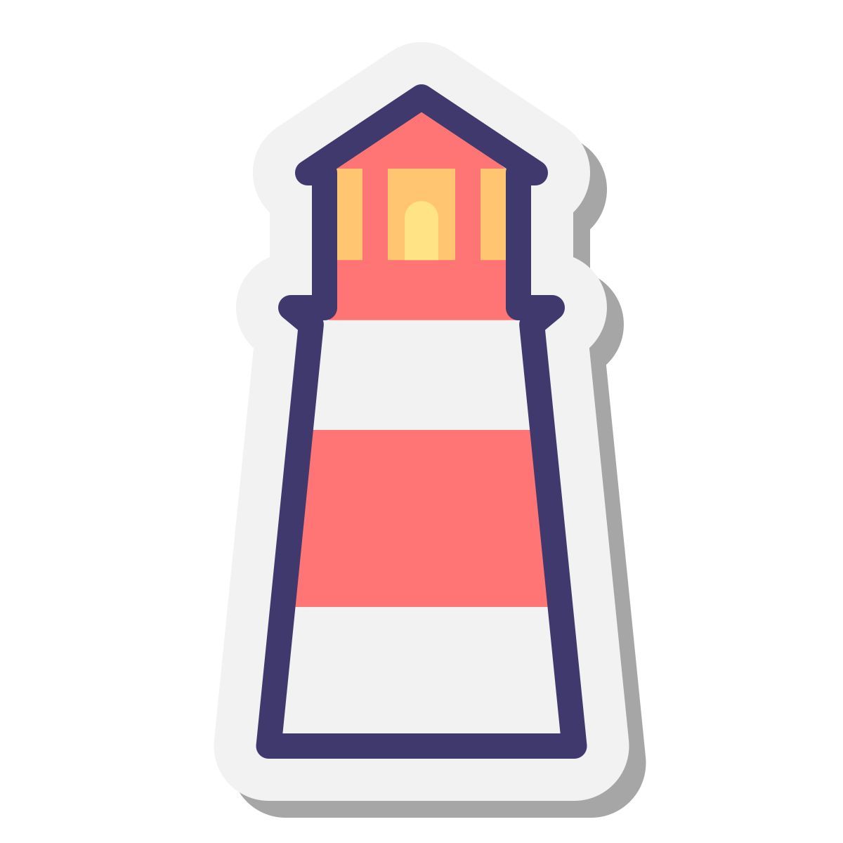 stickers style 灯塔 icon