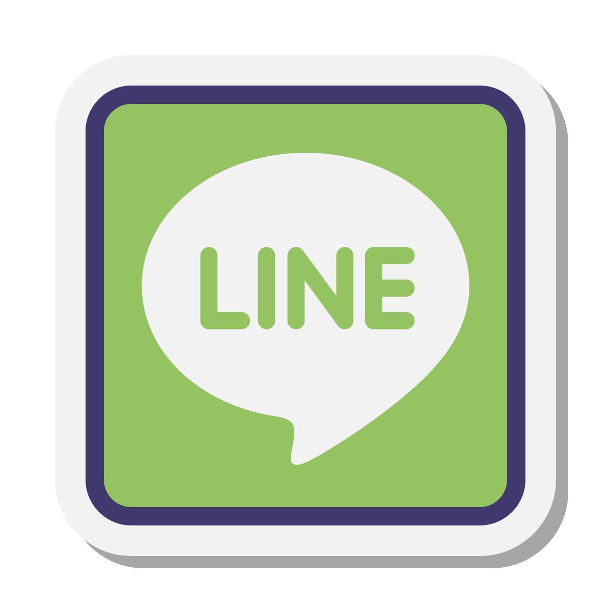 stickers style line icon