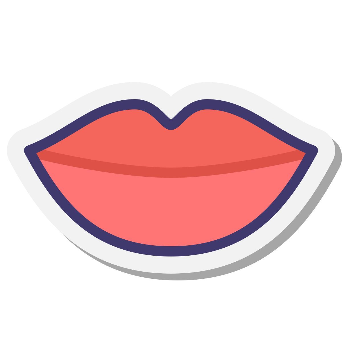 stickers style labbra icon
