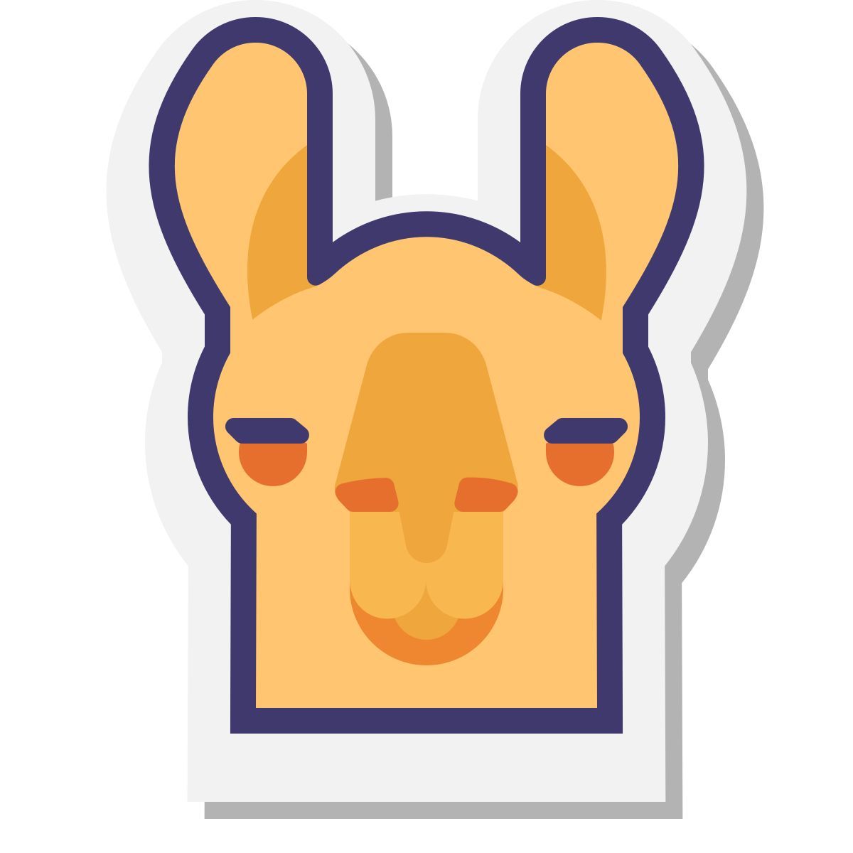 stickers style lama icon
