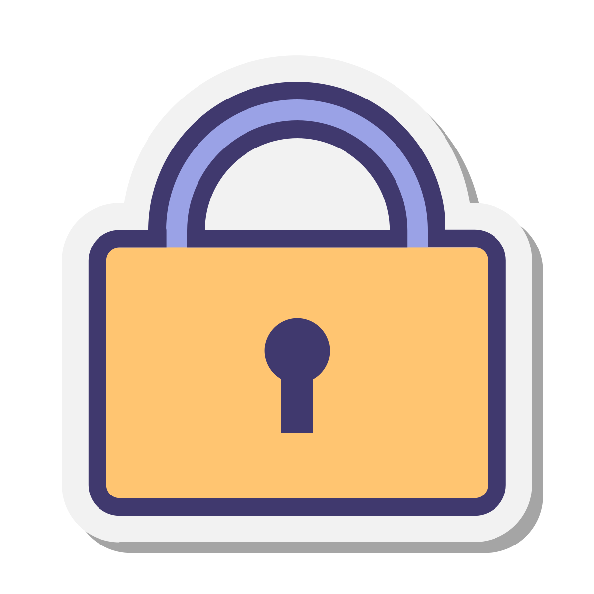 stickers style lock  v2 icon