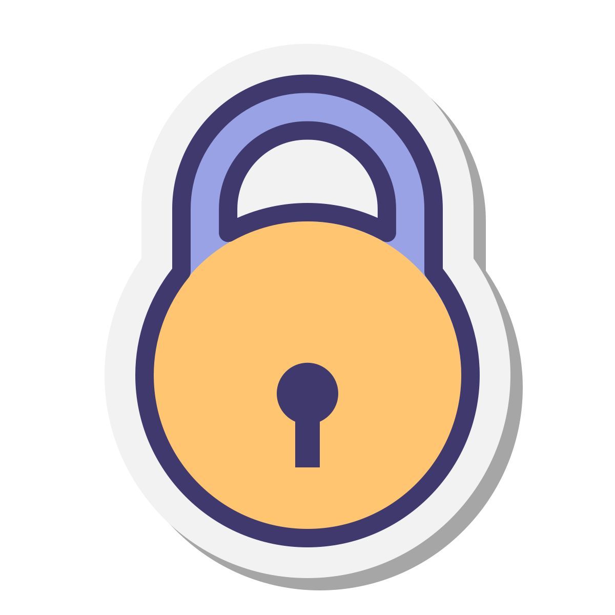 stickers style 2 잠금 icon