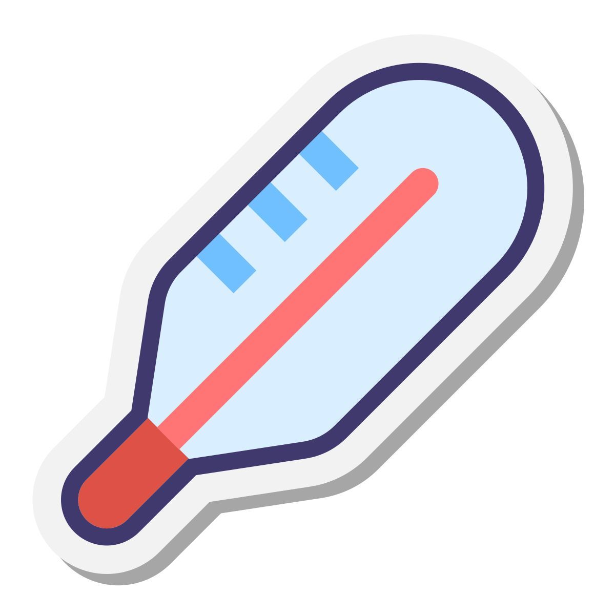 stickers style 医用温度计 icon