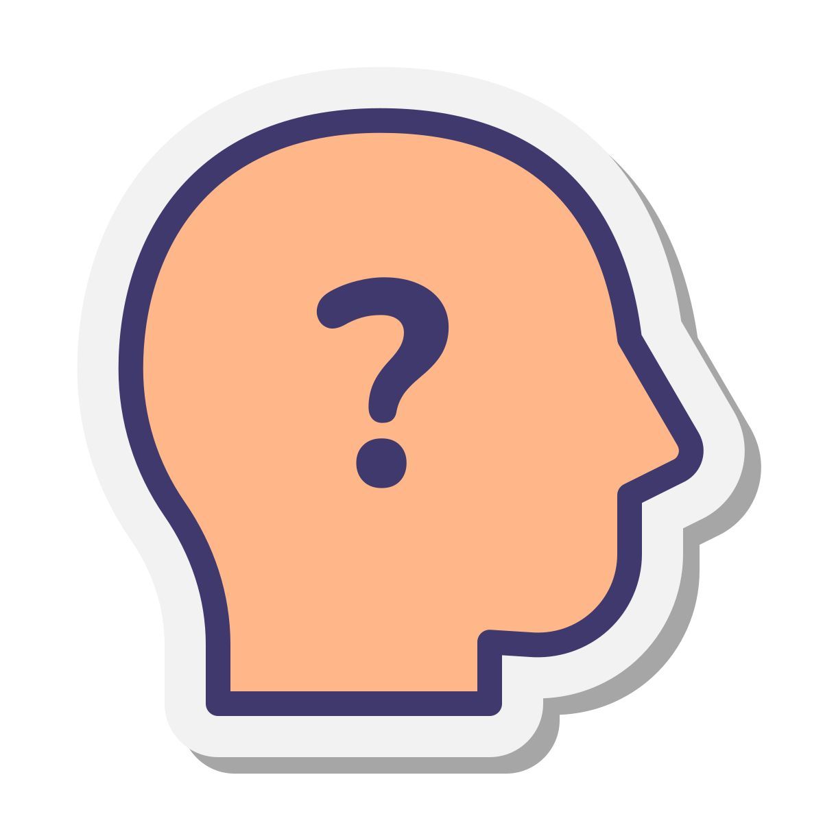 stickers style 정신 상태 icon