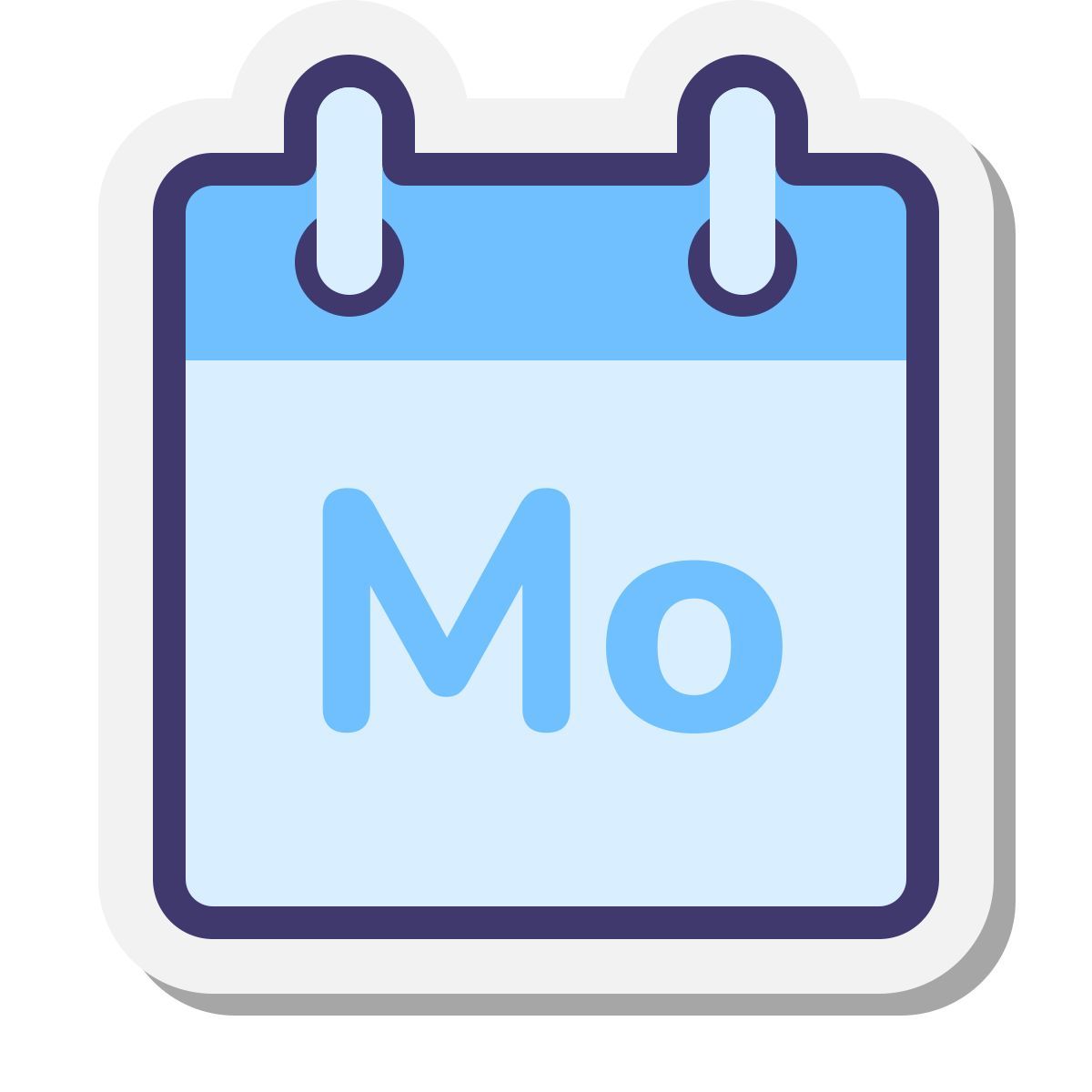 stickers style monday icon