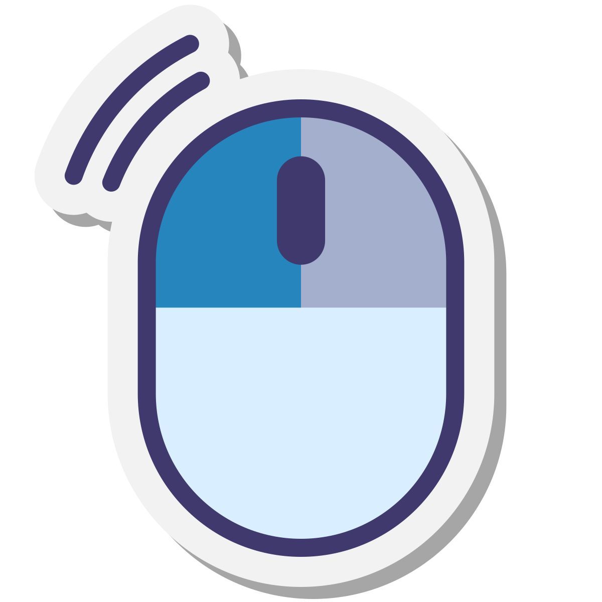 stickers style clic gauche de souris icon